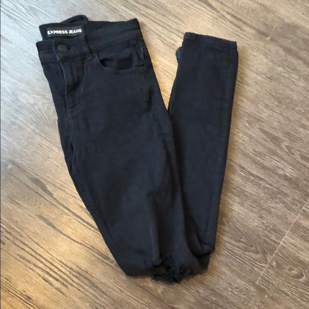 Express Jeans High Rise Leggings - Picture 5 of 5